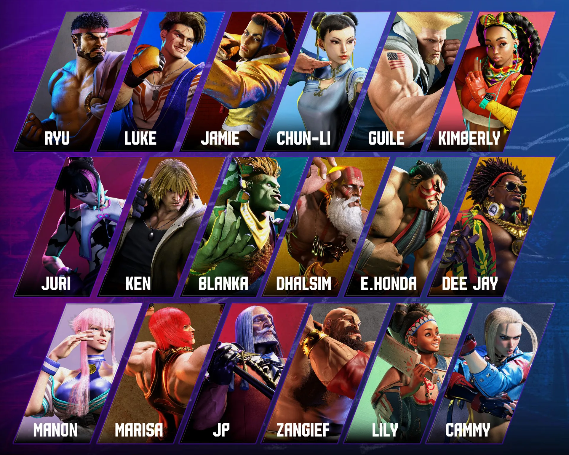 Street Fighter 6 - Personagens!