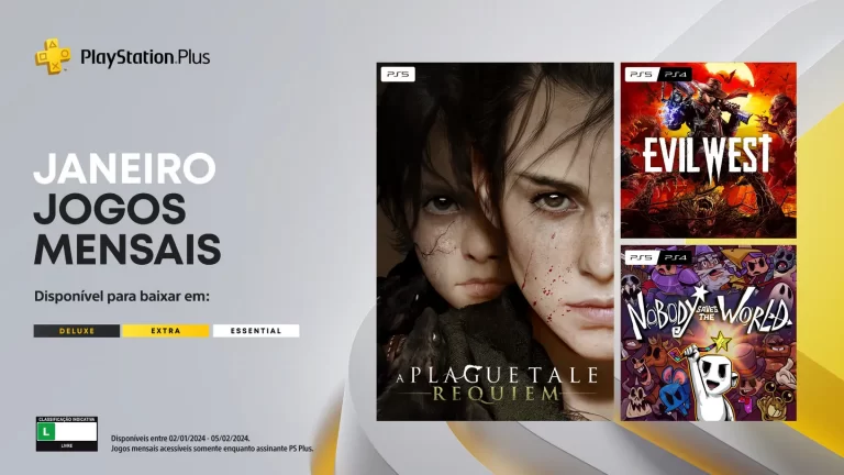PlayStation Plus: confira os jogos que entram no catálogo dos planos Essential, Extra e Deluxe em janeiro