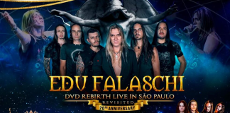 Edu Falaschi apresenta show da turnê “Rebirth Live in SP Revisited – 20 anos” no Tokio Marine Hall, em São Paulo, neste sábado dia 3 de agosto