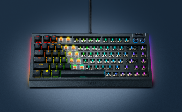 Razer inaugura era de novas possibilidades de customização com o seu primeiro teclado barebone, o Blackwidow V4 75%