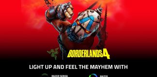 Razer e Borderlands 4 levam a imersão ao limite com as tecnologias Sensa HD Haptics e Chroma RGB