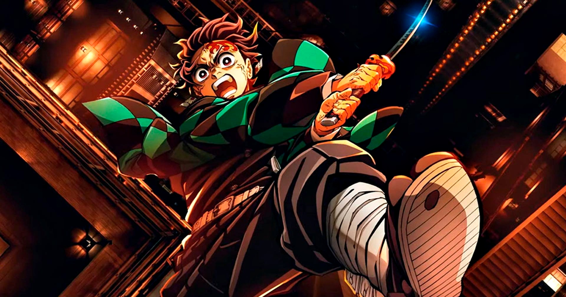 Tanjiro cena no Castelo Infinito
